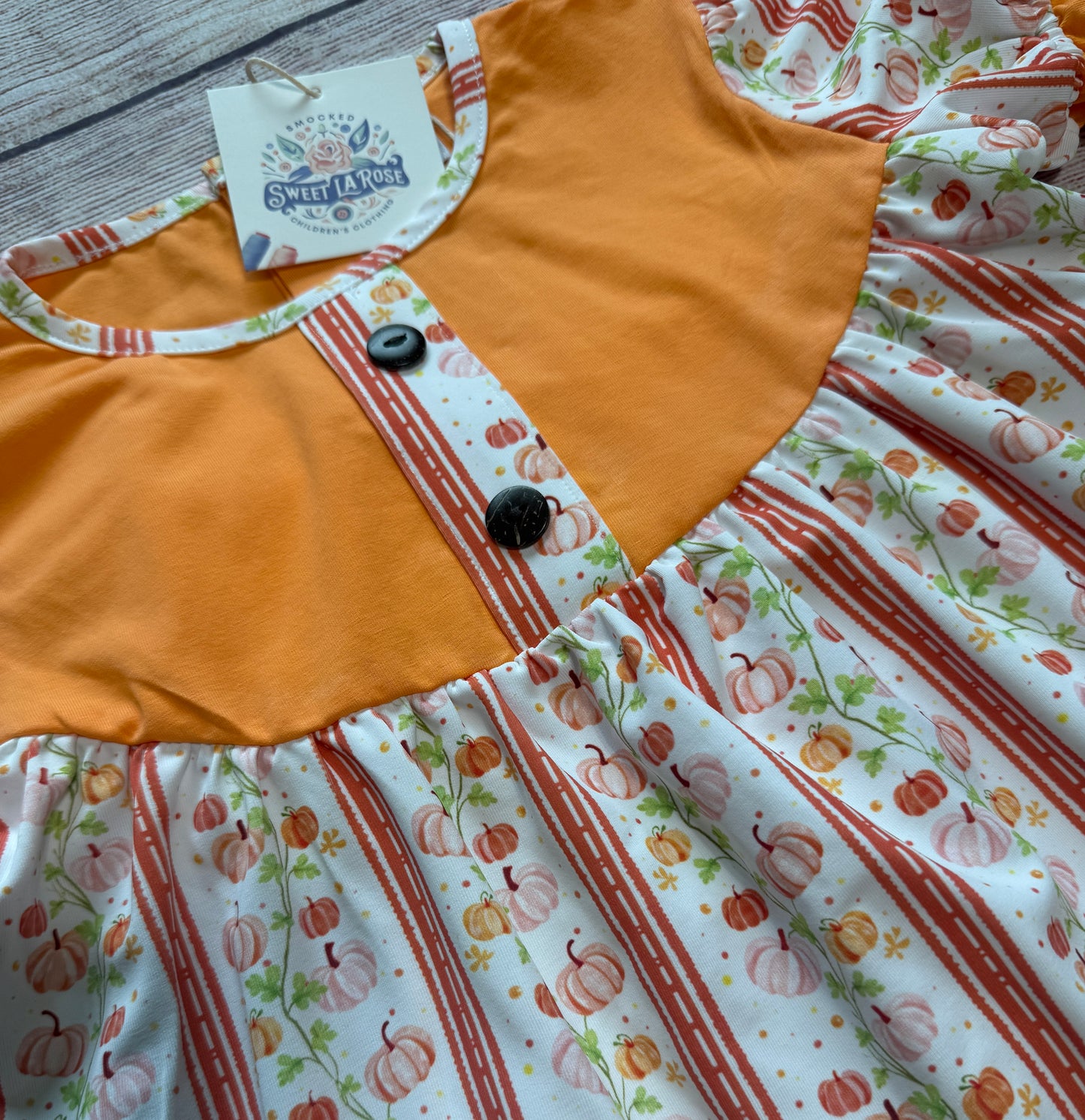 ORANGE & PINK STRIPE PUMPKIN PANT SET