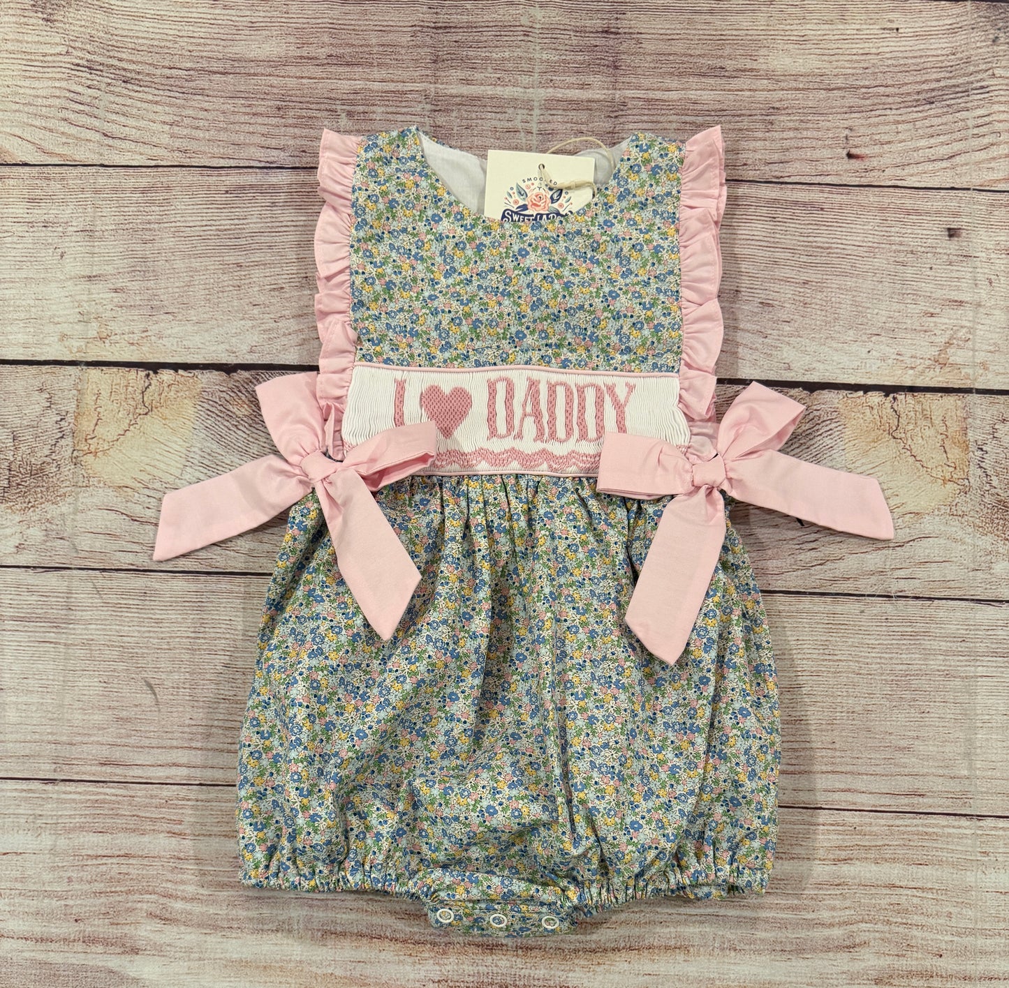 BLUE FLORAL ( I 💗 DADDY) BUBBLE / /ETA MID TO LATE MAY // (po201 extras)