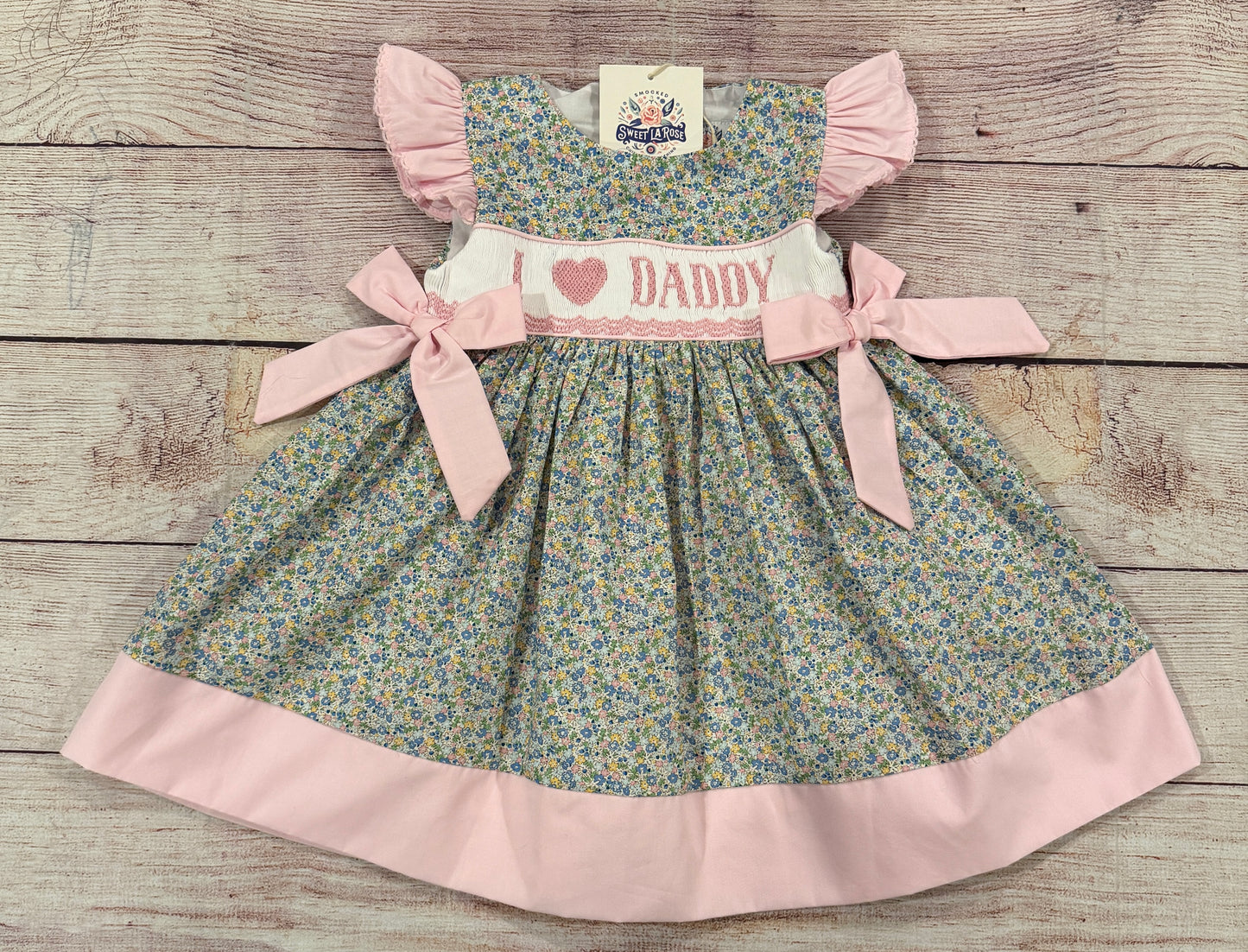 BLUE FLORAL ( I 💗 DADDY) DRESS //ETA MID TO LATE MAY // (po201 extras)