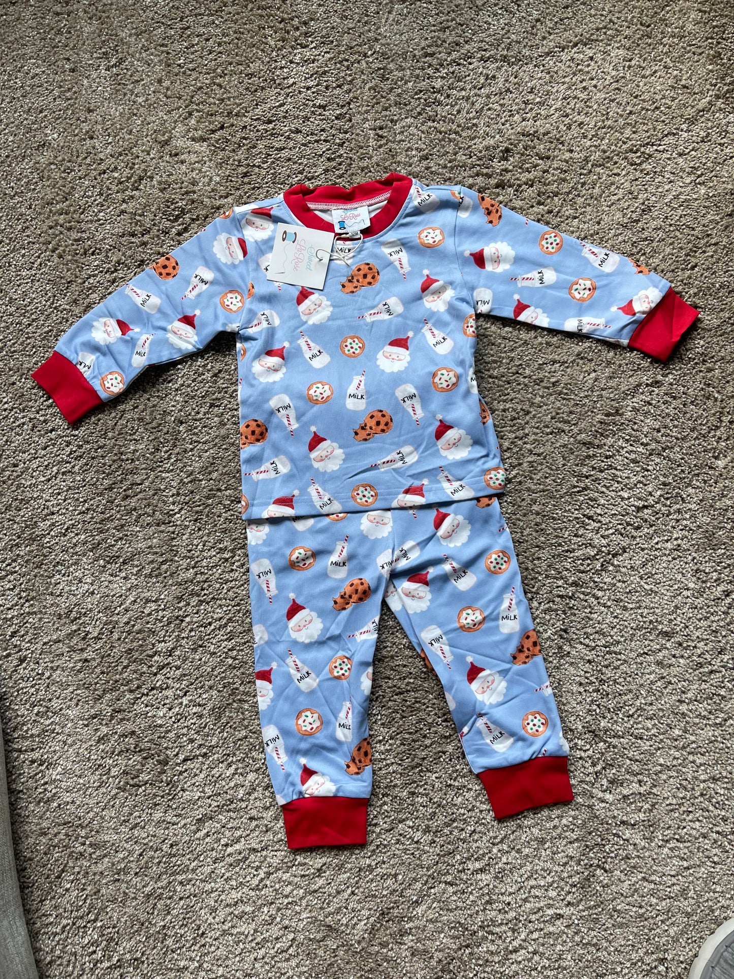SANTA MILK & COOKIES UNISEX PAJAMAS