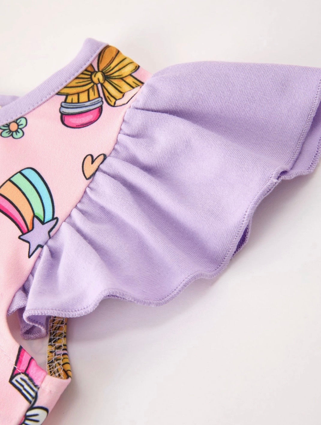 PURPLE BACK TO SCHOOL SHORT SET EXTRAS