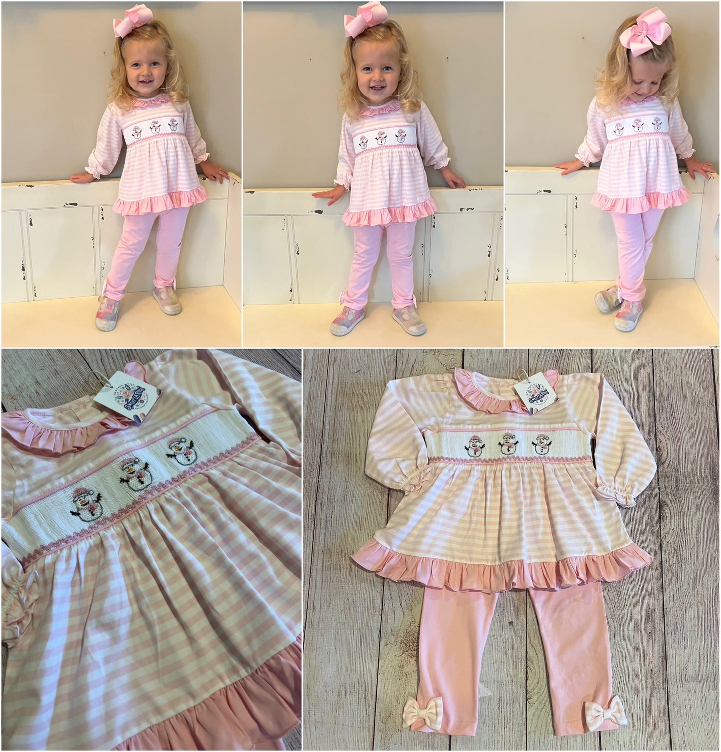 SNOWMAN KNIT PANT SET READY TO SHIP) (po186 extras)