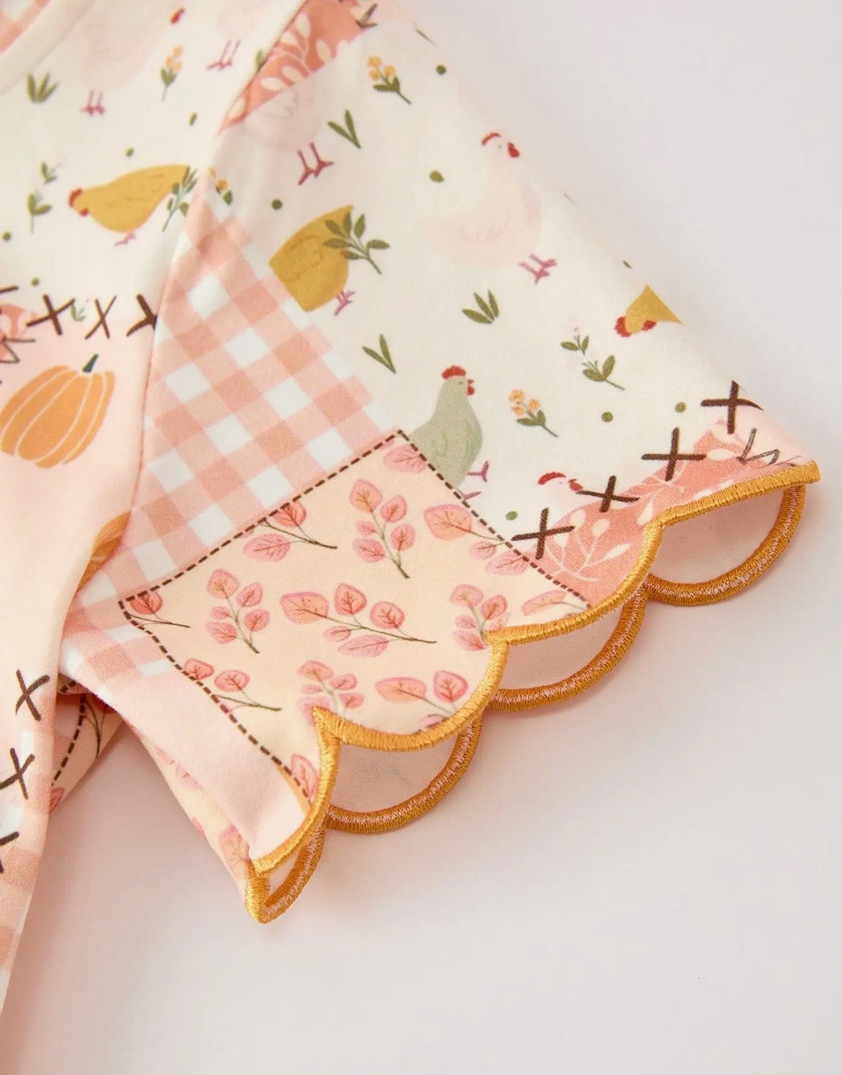 FALL PATCHWORK SCALLOPED SHORT SET // ETA LATE SEPTEMBER