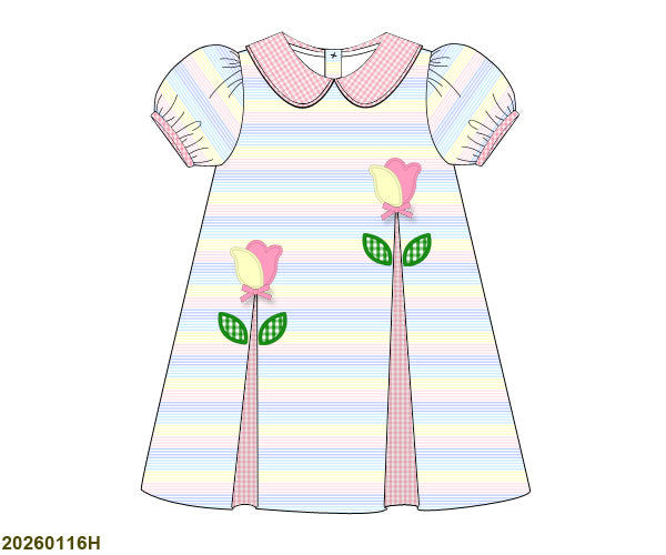 TULIP APPLIQUE DRESS // ETA LATE APRIL TO EARLY MAY (po216)