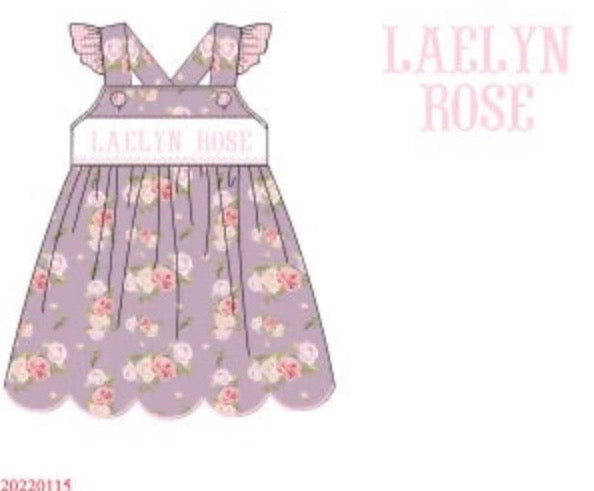 LAVENDER FLORAL “MAMA'S GIRL” DRESS // ETA LATE APRIL TO EARLY MAY (po216)