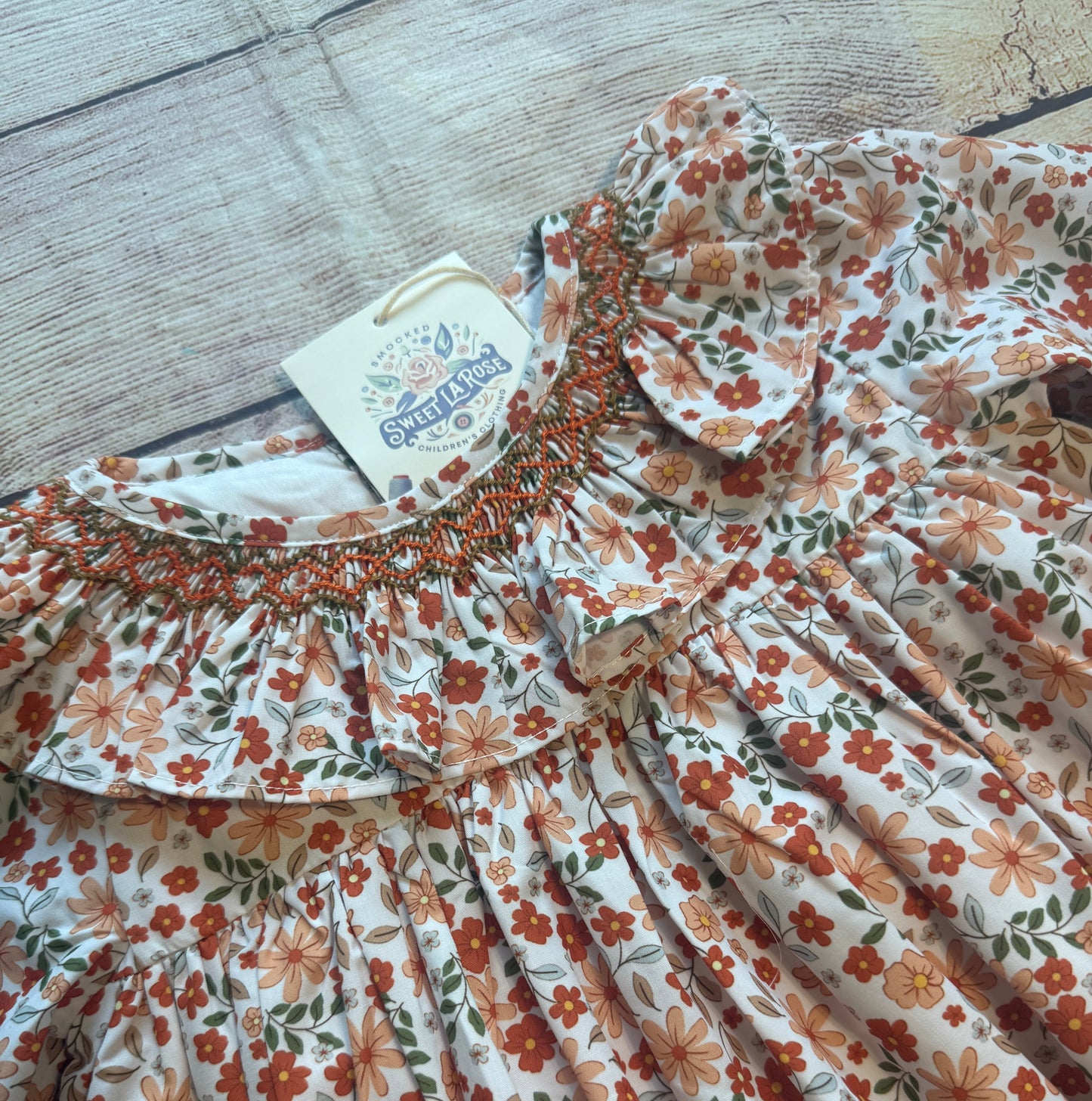 FALL FLORAL GEOMETRIC COLLAR THANKSGIVING PANT SET