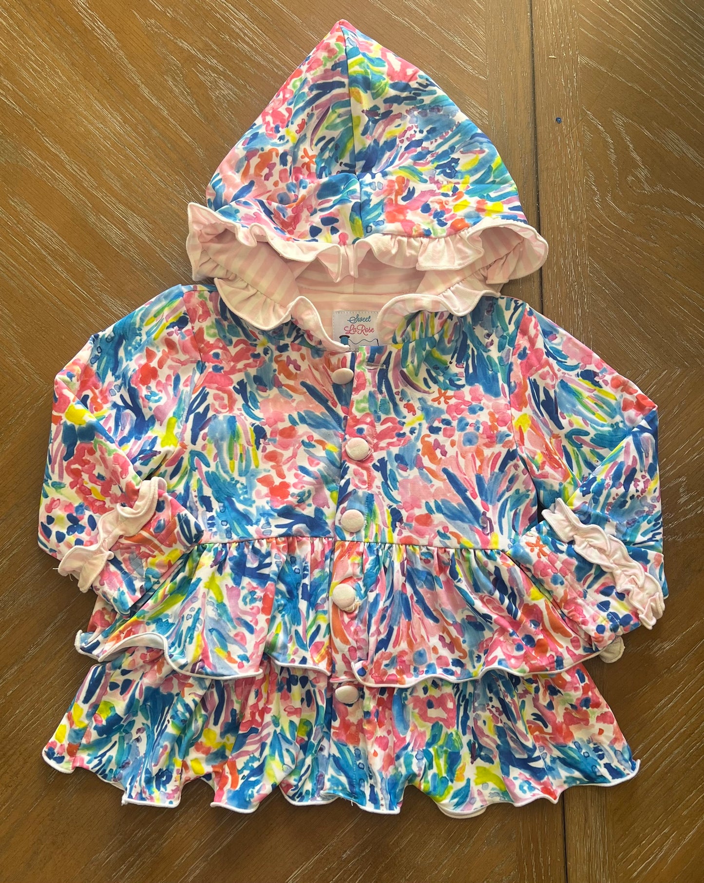 MULTICOLOR RUFFLE JACKET