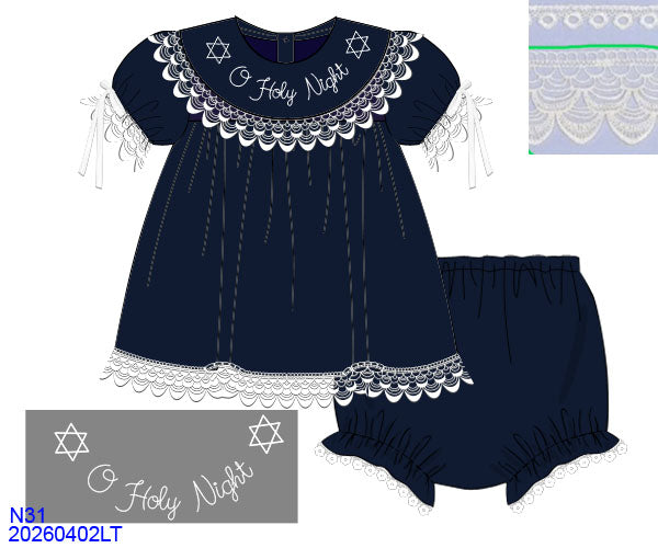 NAVY VELVET O HOLY NIGHT BLOOMER SET // ETA EARLY TO MID JULY