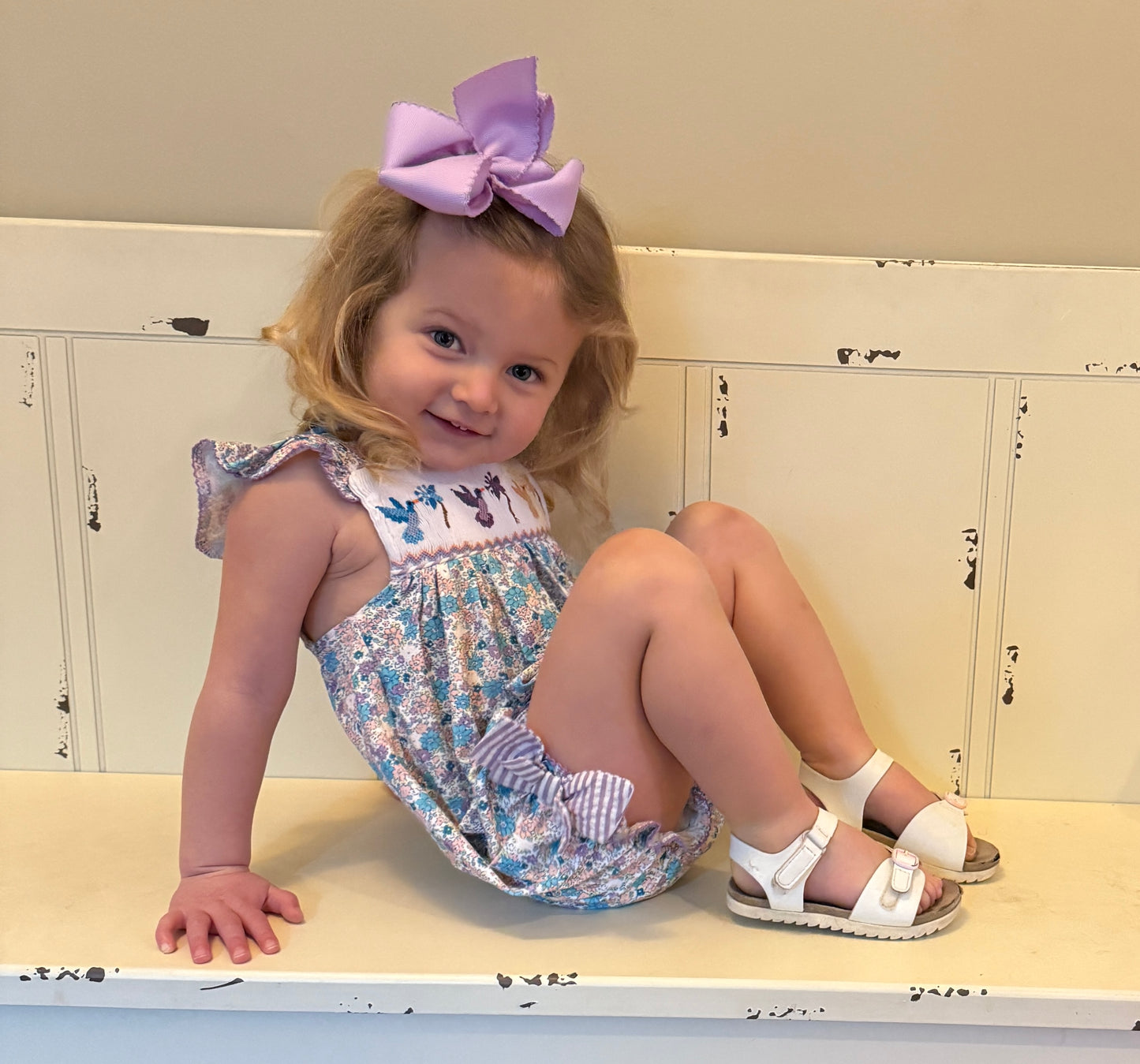 LAVENDER FLORAL HUMMINGBIRD KNIT BUBBLE (ETA LATE JAN / EARLY FEB) (po193 extras)