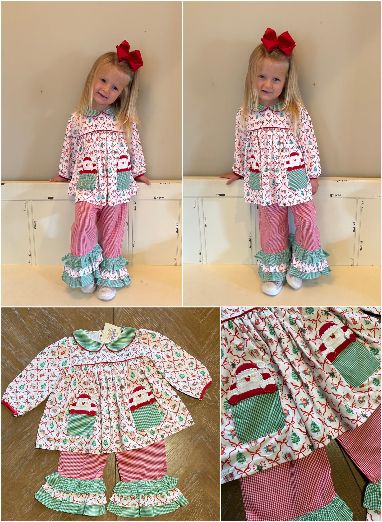 SANTA POCKET PANT SET