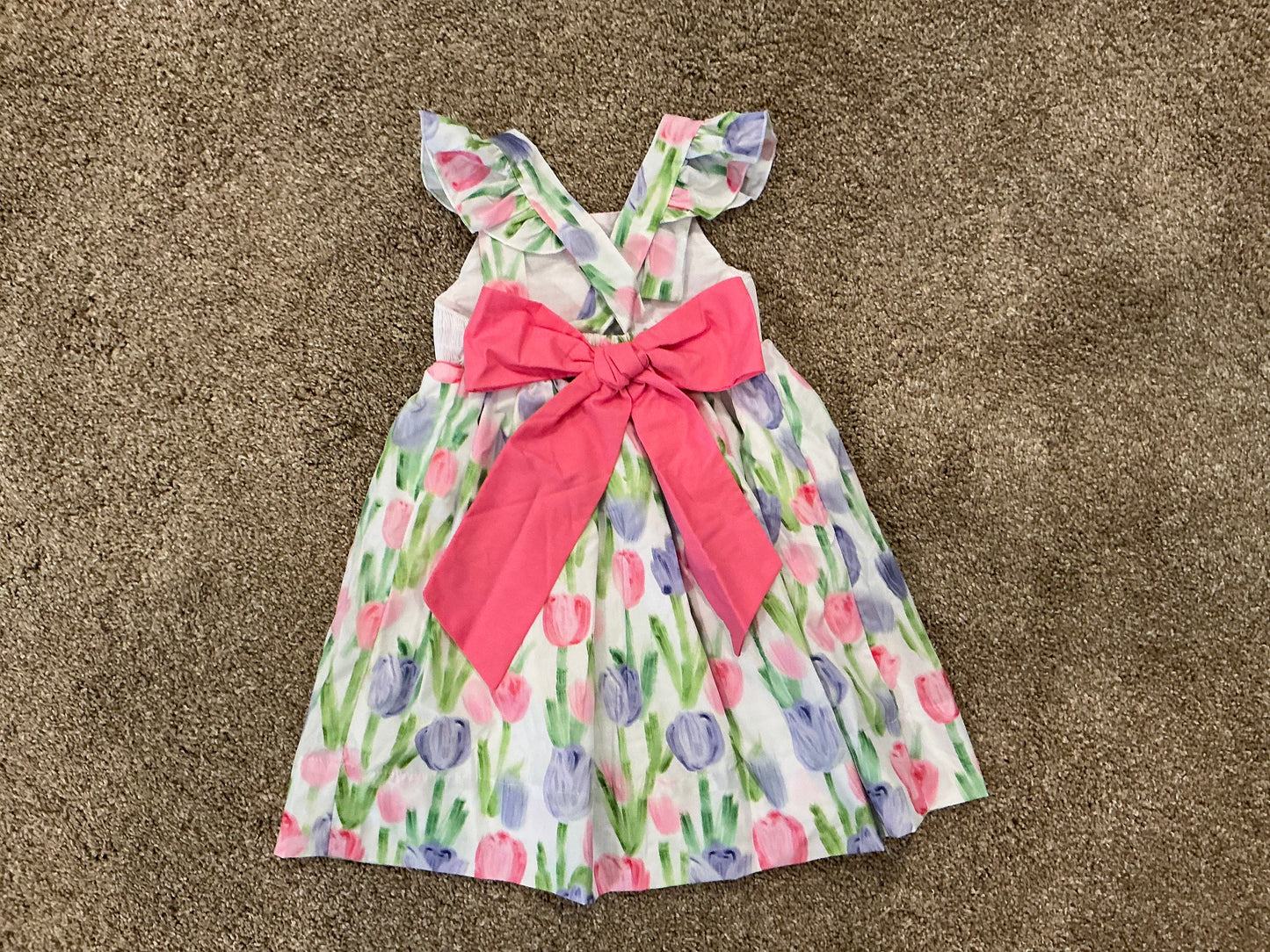 HAND SMOCKED “ELOISE” TULIP DRESS (fully lined)