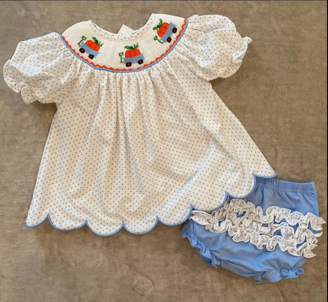 PUMPKIN WAGON BLOOMER SET