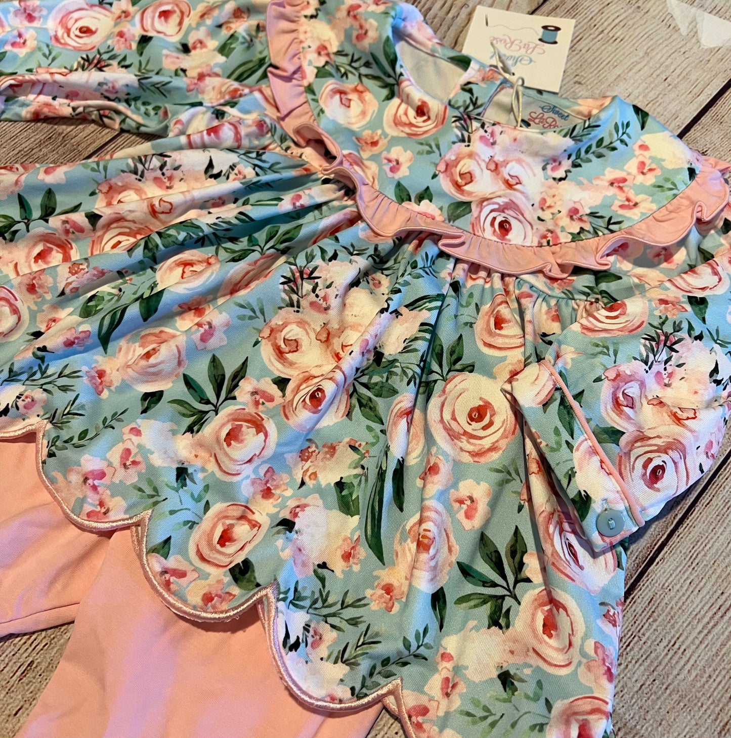 PINK FLORAL PANT SET