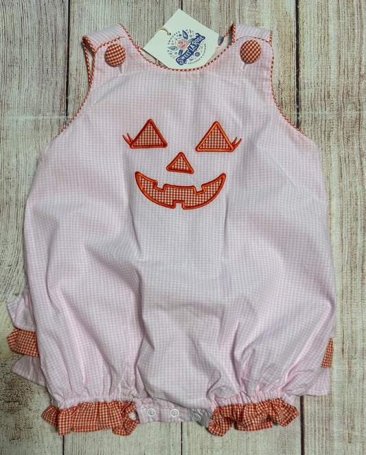 PINK / ORANGE GINGHAM JACK O’LANTERN BUBBLE // ETA MID TO LATE JUNE (po220 extras)