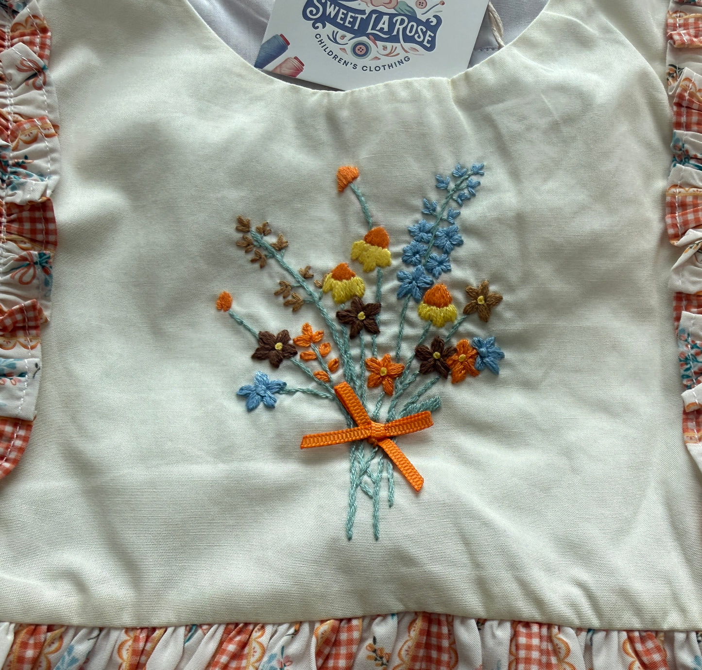 HAND EMBROIDERED FALL FLORAL BLOOMER SET // ETA MID TO LATE JULY (po222)