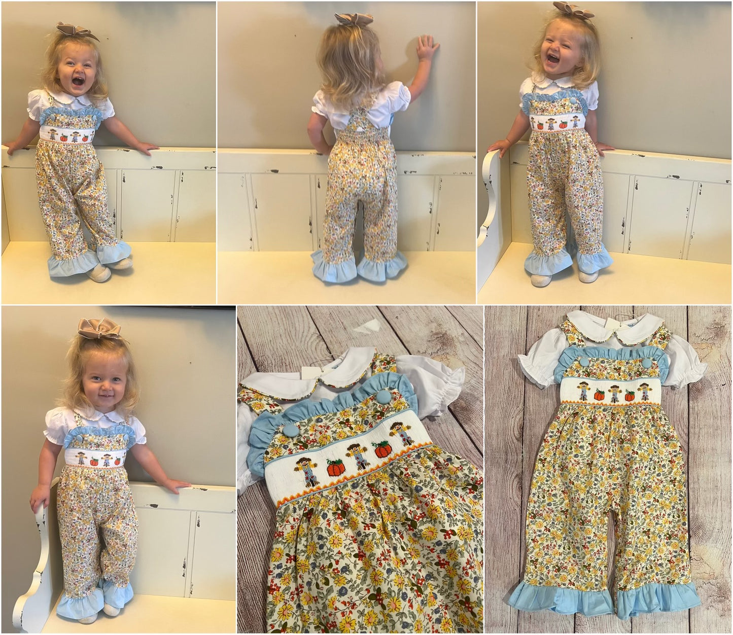 SCARECROW OVERALL SET w/ BLOUSE (po183A extras)