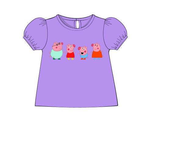 PEPPA THE PIG APPLIQUE SHIRT (po227)