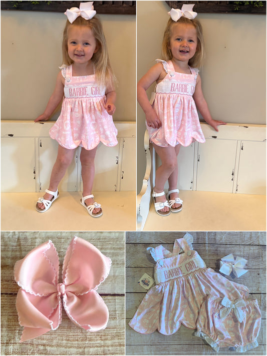 BARBIE GIRL BLOOMER SET // ETA FROM VENDOR MID TO LATE MARCH // (po197)