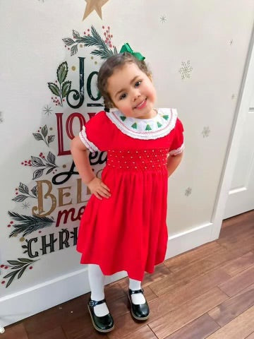 RED CHRISTMAS TREE / PEARL DRESS (po184A)