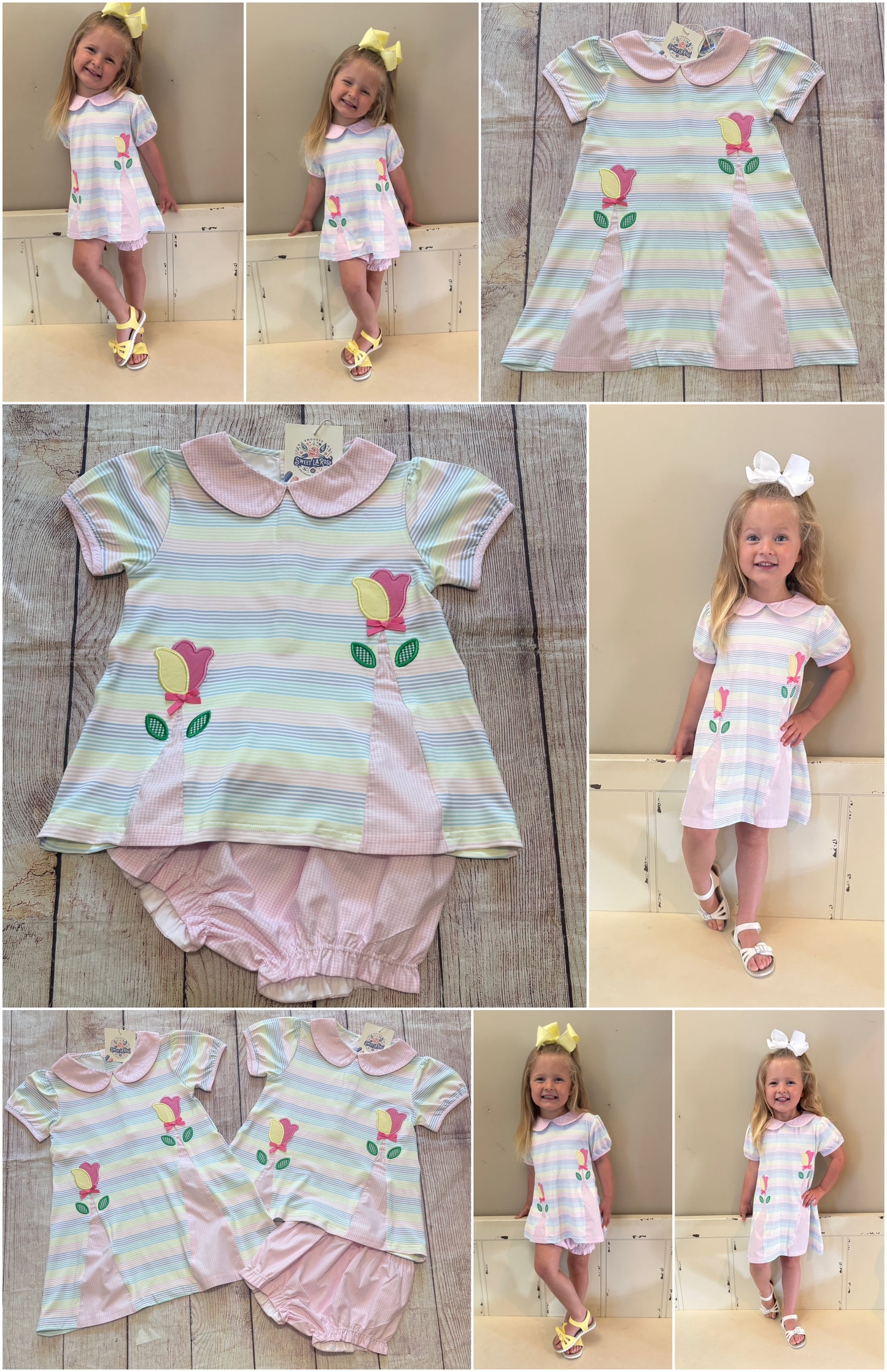 TULIP APPLIQUE BLOOMER SET // ETA LATE APRIL TO EARLY MAY (po216)