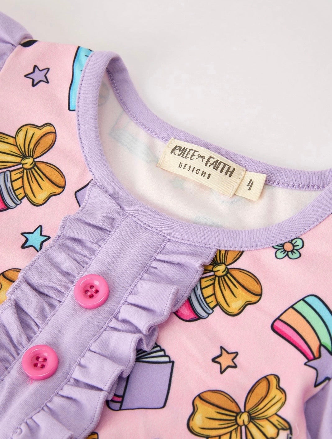 PURPLE BACK TO SCHOOL SHORT SET EXTRAS