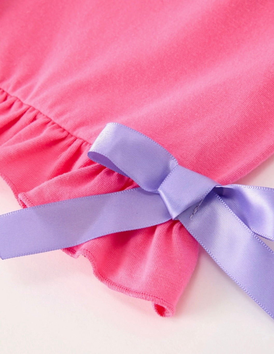 PINK BACK TO SCHOOL CRAYON BOW SHORT SET