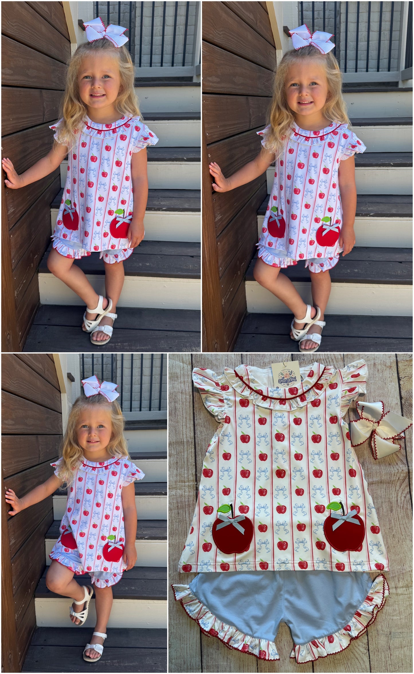 APPLE POCKET KNIT SHORT SET EXTRAS  (po217 extras)