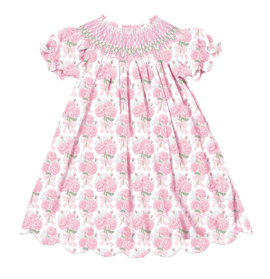 PINK FLORAL ROSE GEOMETRIC DRESS / ETA MID TO LATE FEBRUARY (spring #2)