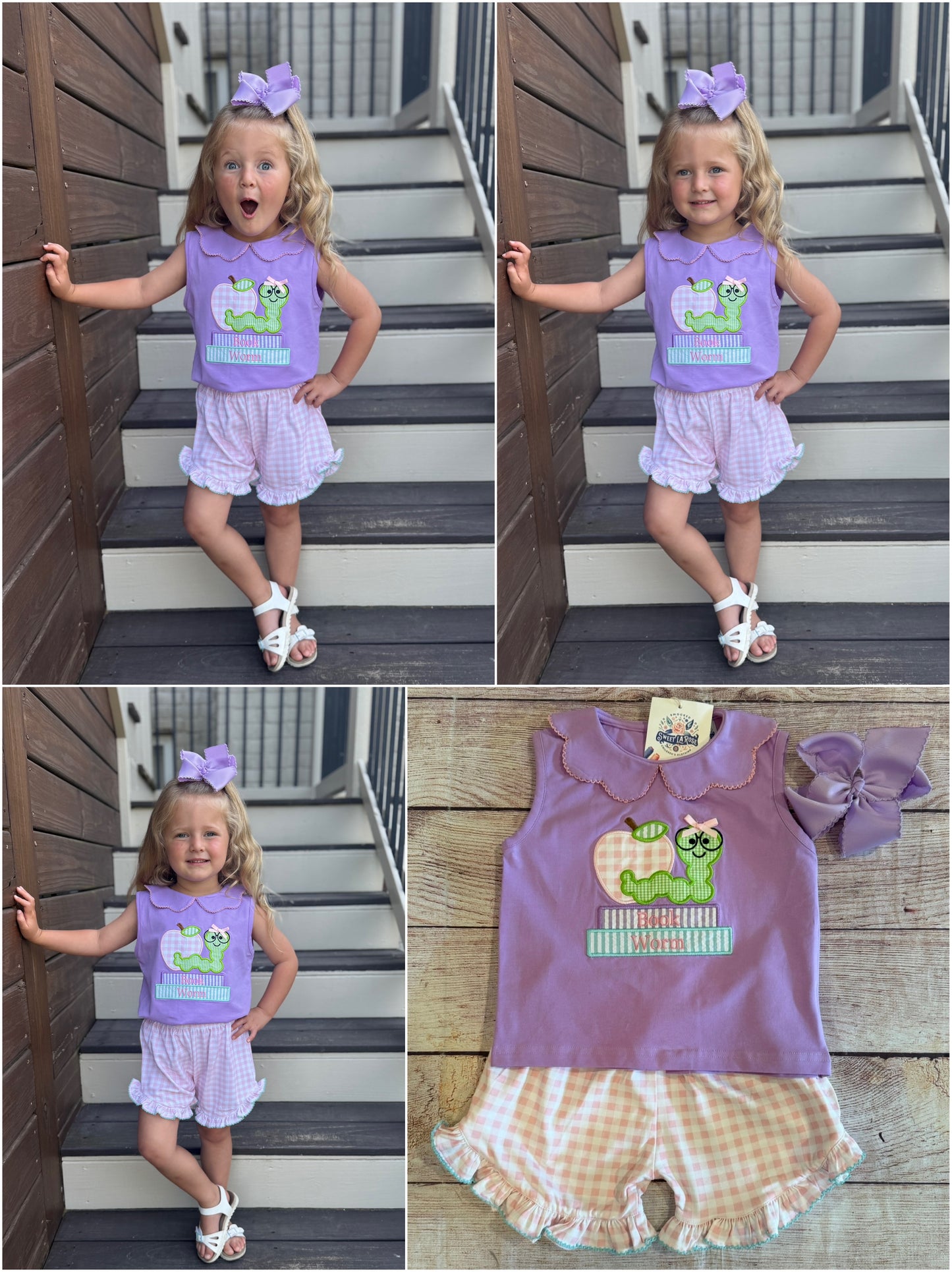 BOOKWORM KNIT SHORT SET EXTRAS  (po217 extras)