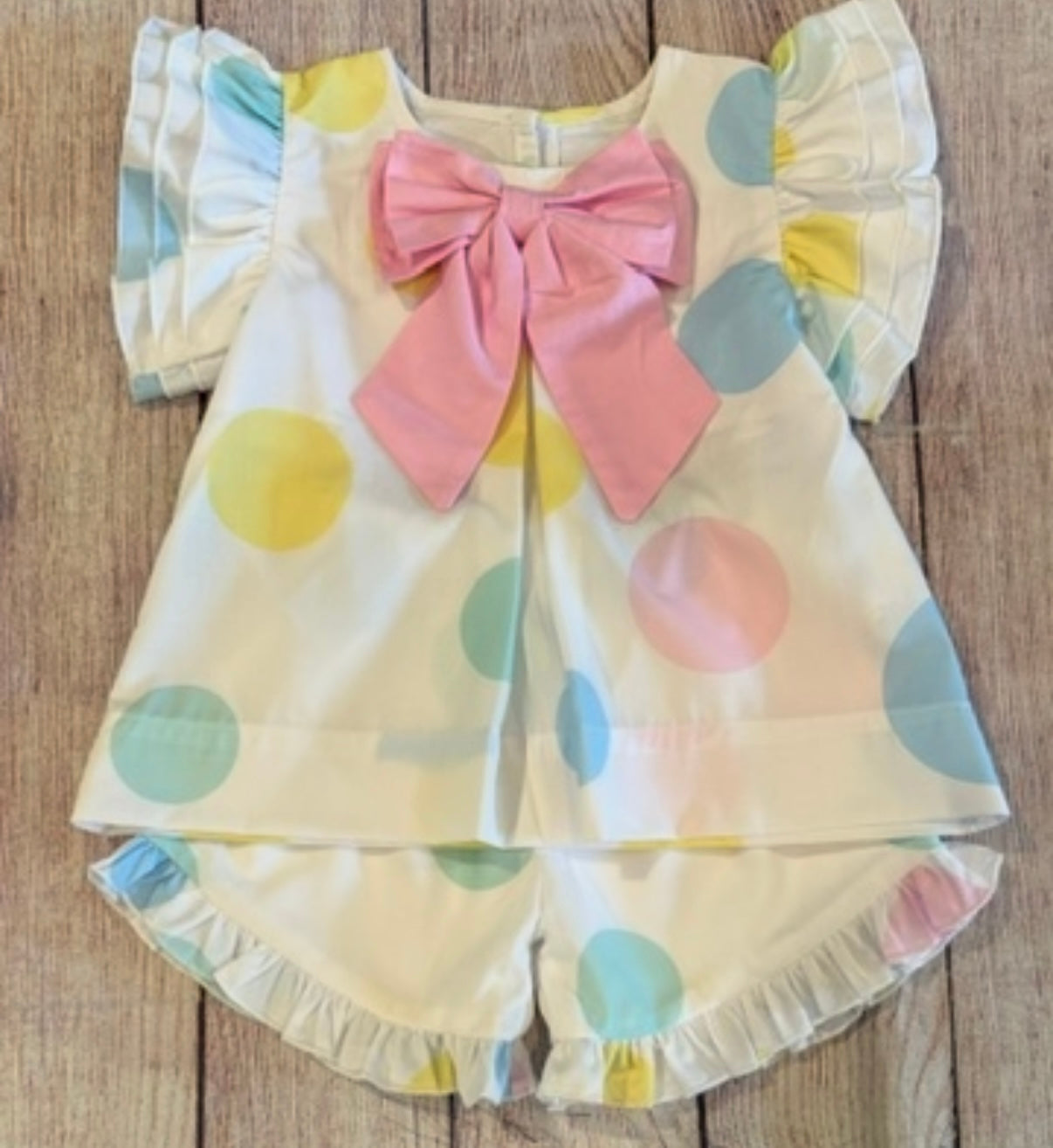 POLKA DOT BIRTHDAY SHORT SET EXTRAS (spring #2 extras)