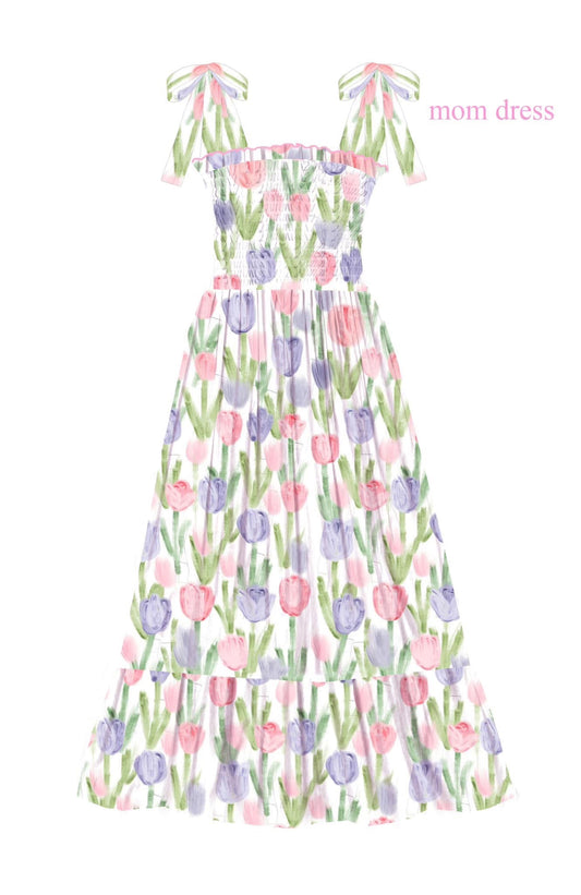 TULIP BOW MOM KNIT DRESS / ETA MID TO LATE FEBRUARY (spring #2)