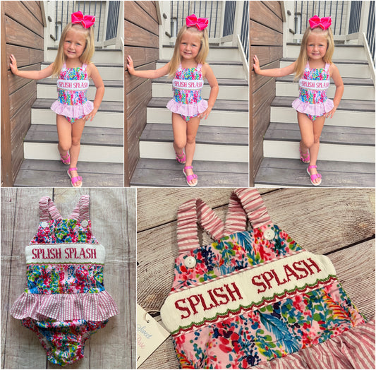 HAND SMOCKED SPLISH SPLASH SWIMSUIT // ETA EARLY JUNE (po218 extras)