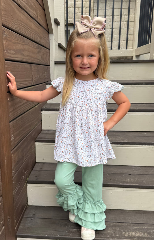 SAGE FALL FLORAL KNIT PANT SET // ETA LATE JUNE TO EARLY JULY FROM VENDOR (po219)