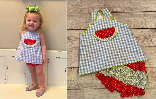 WATERMELON BLOOMER SET