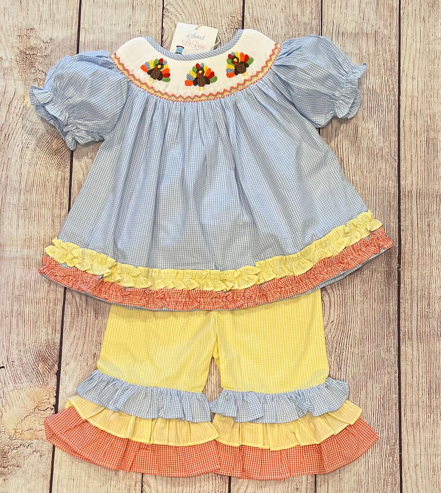 GINGHAM TURKEY PANT SET