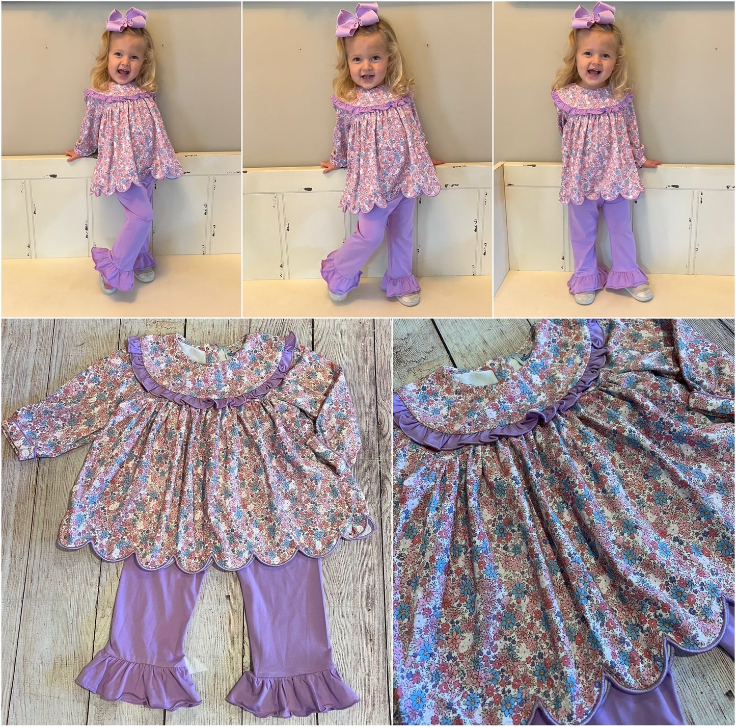 LAVENDER FLORAL PANT SET // ETA LATE JULY TO EARLY AUGUST // (po204a extras))