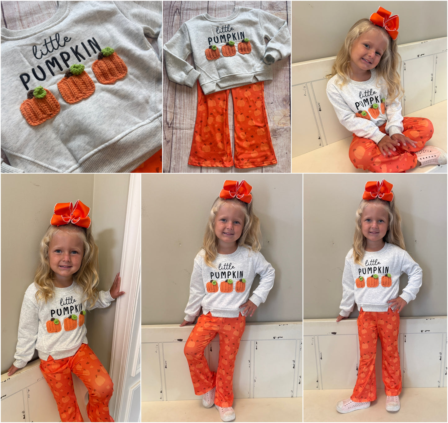 LITTLE PUMPKIN KNIT PANT SET // ETA LATE JUNE (RF)