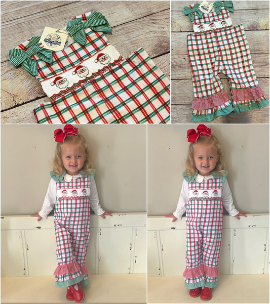 SMOCKED SANTA OVERALLS // ETA EARLY TO MID JULY