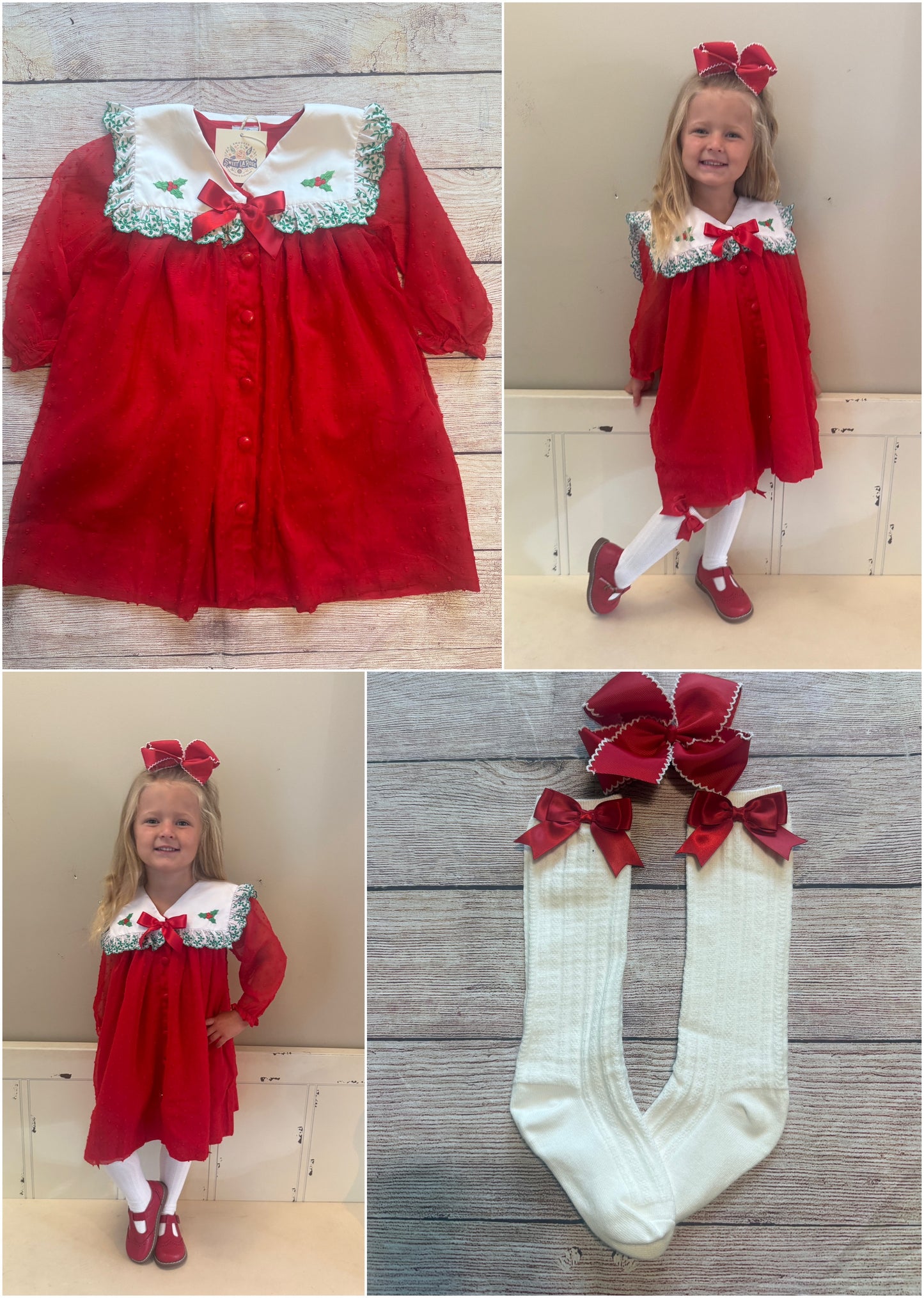 RED SWISS DOT DRESS // FULLY LINED