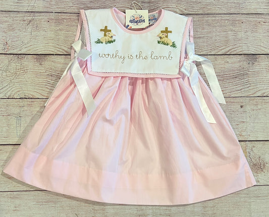 WORTHY IS THE LAMB DRESS (fully lined) (211a)