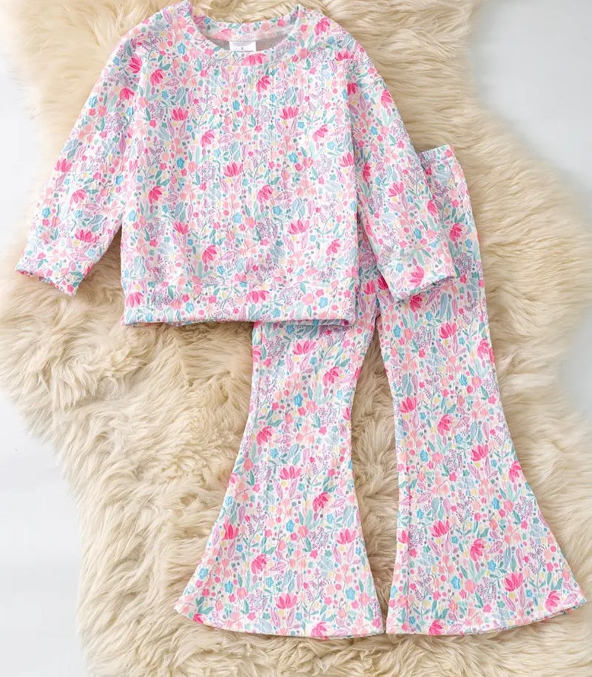 FLORAL KNIT PANT SET (holiday)