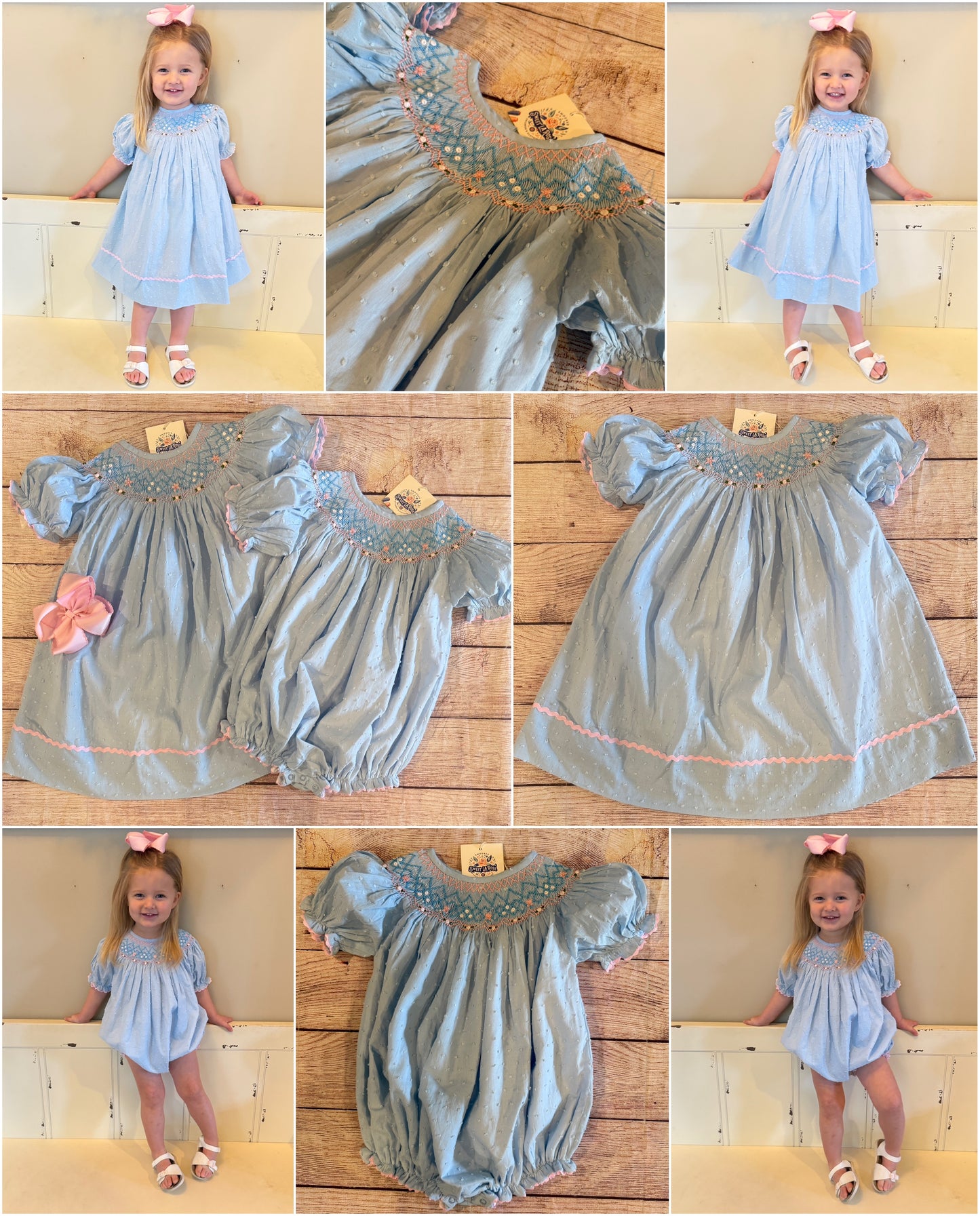 BLUE DOTTED SWISS DRESS (ETA LATE JAN / EARLY FEB) (po193 extras)