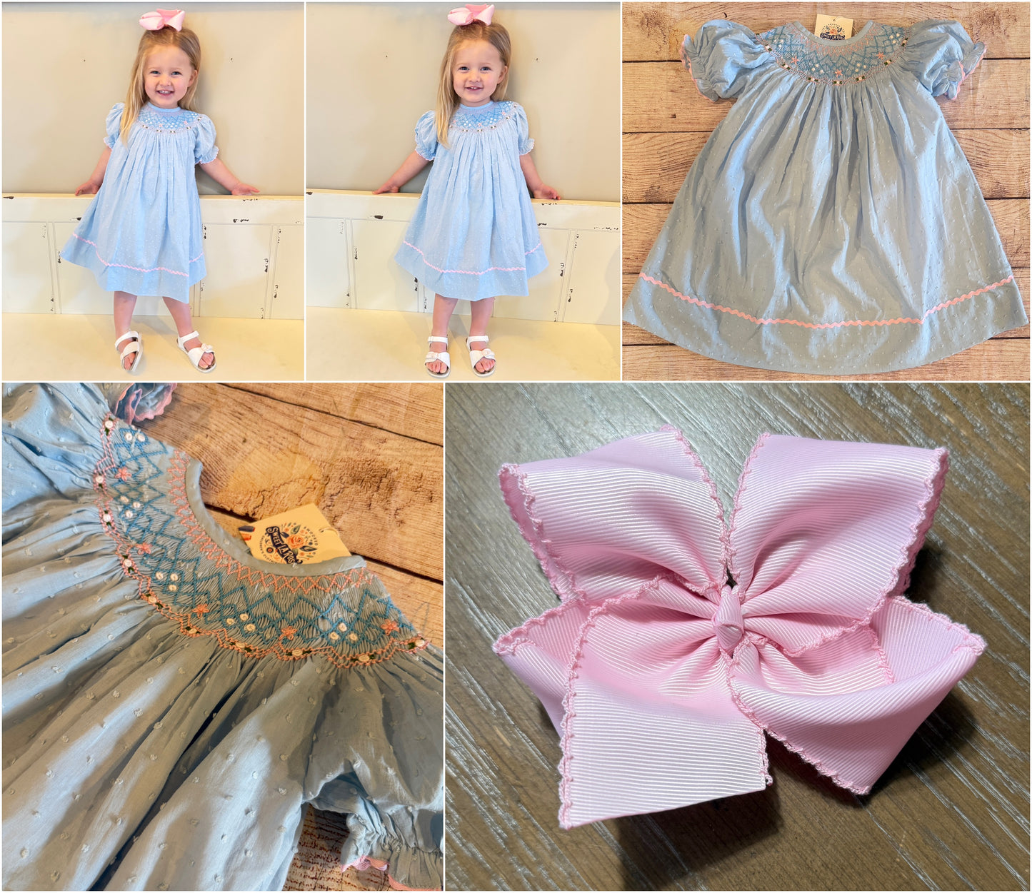 BLUE DOTTED SWISS DRESS (ETA LATE JAN / EARLY FEB) (po193 extras)