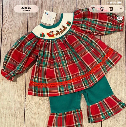 HAND SMOCKED SANTA SLEIGH PANT SET // ETA EARLY TO MID OCTOBER (po225)