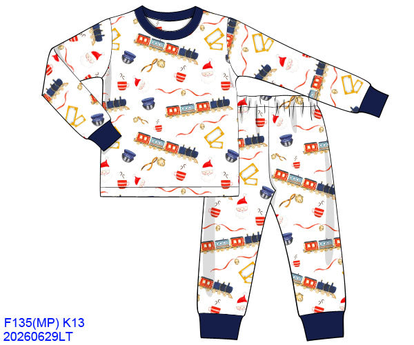 BOY POLAR EXPRESS PAJAMAS (FULLY LINED) // ETA EARLY TO MID OCTOBER (po225)