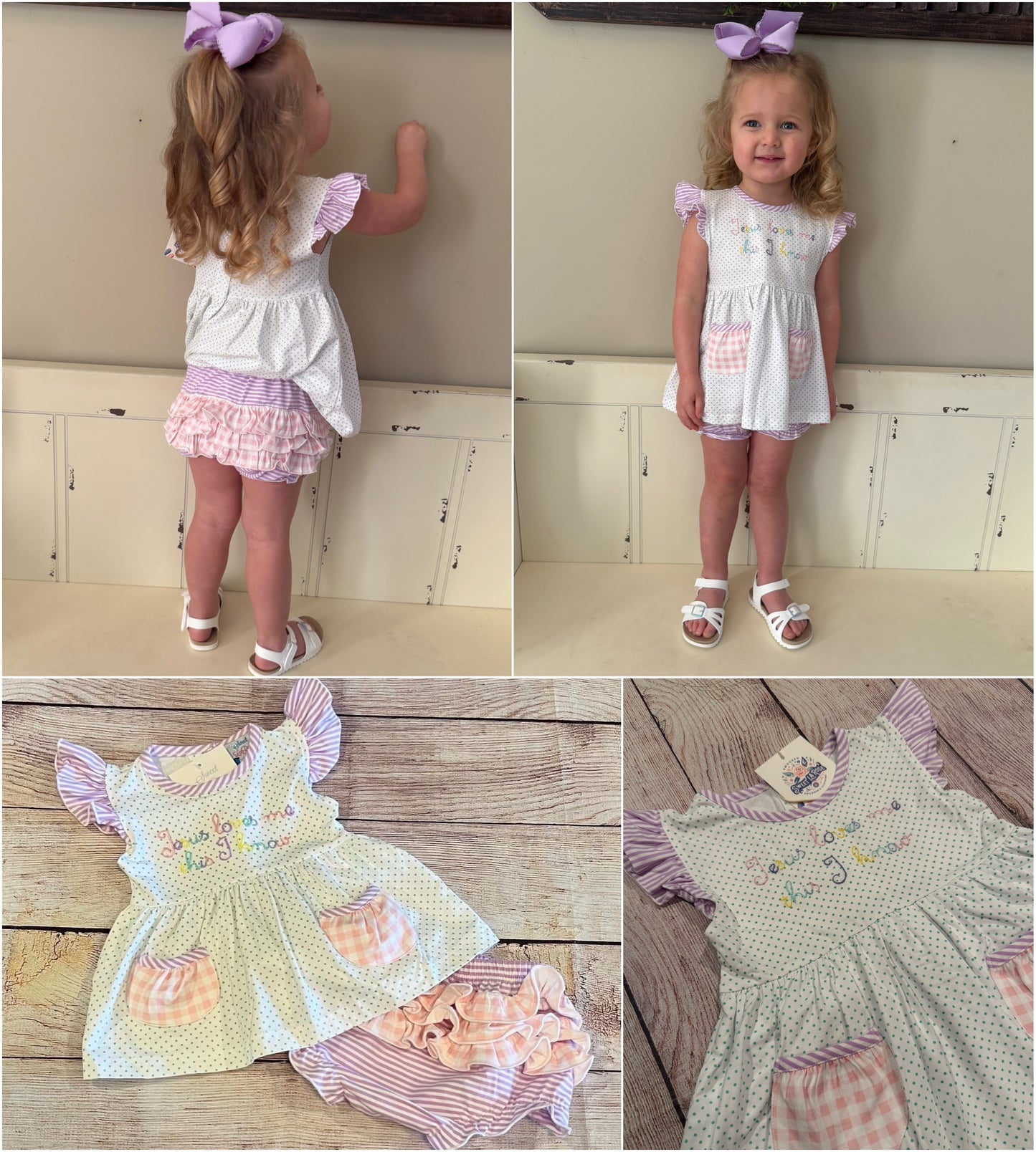 JESUS LOVES ME THIS I KNOW BLOOMER SET // ETA FROM VENDOR EARLY / MID FEBRUARY // po194 extras