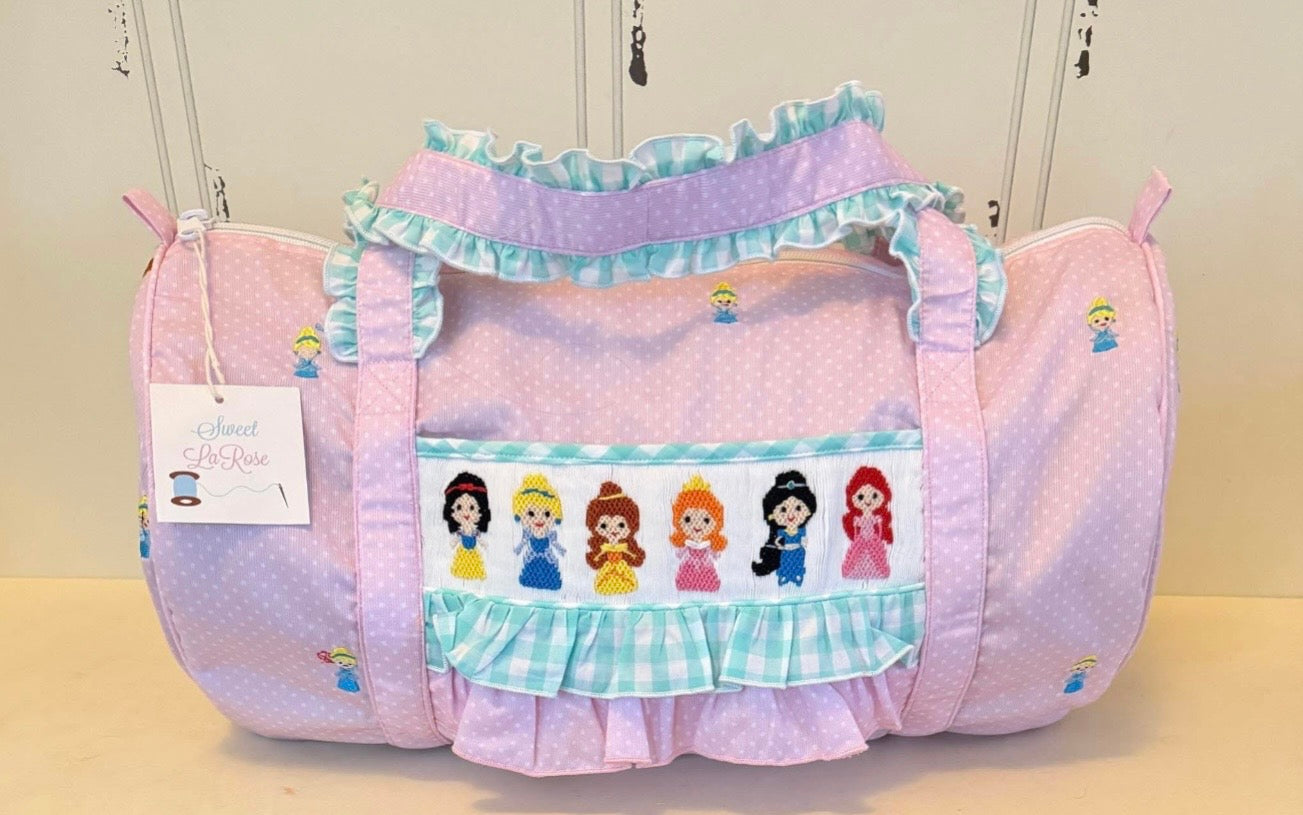 PRINCESS HAND SMOCKED DUFFLE BAG (po227)