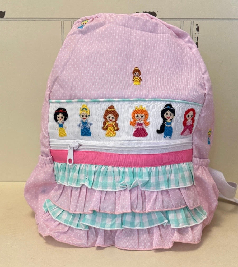 PRINCESS SMOCKED BACKPACK (po227)