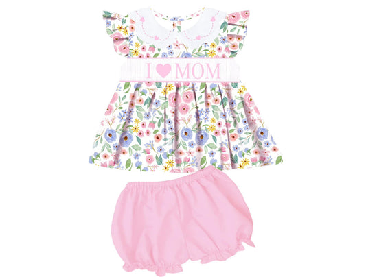 MULTI FLORAL MAMA'S GIRL BLOOMER SET EXTRAS (spring #2 extras)