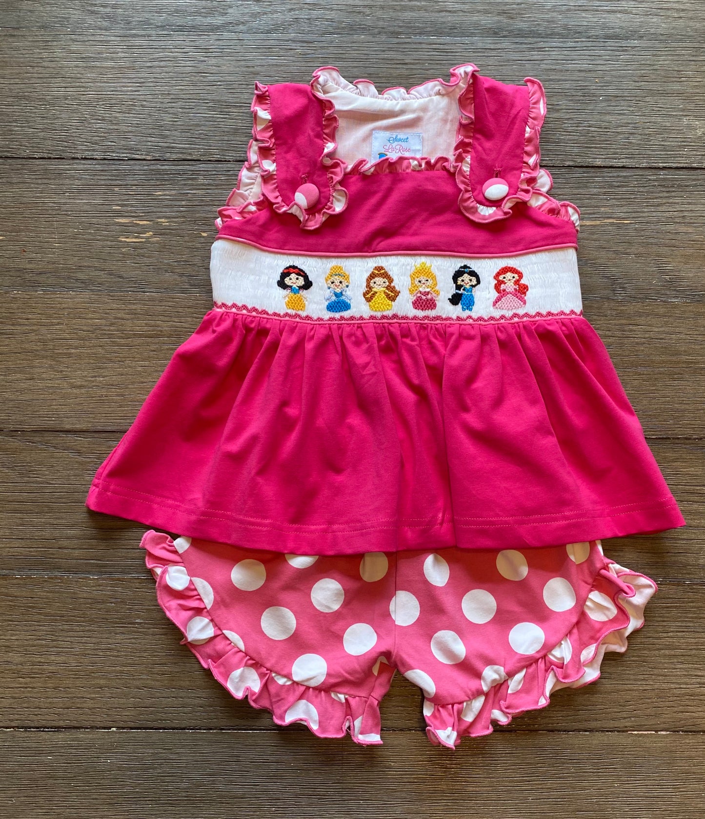 HOT PINK PRINCESS SHORT SET // ETA EARLY TO MID APRIL (character)